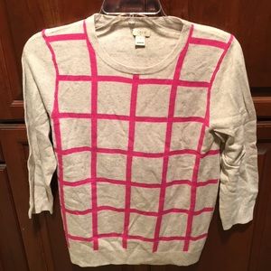 Nwot small jcrew 3/4 sleeve sweater